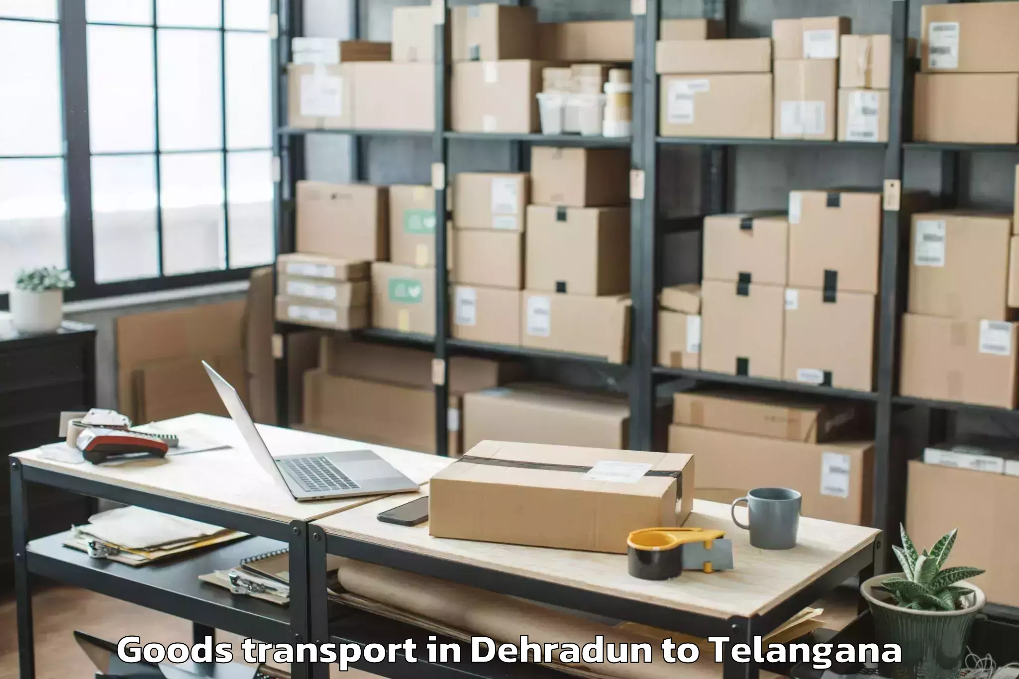 Hassle-Free Dehradun to Ghanpur Mulug Goods Transport